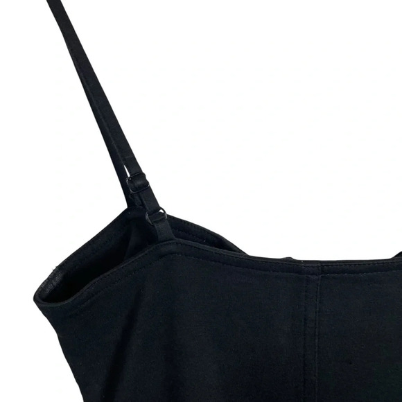 Aryn K Bodycon Corset Sleeveless Zipper Mini Dress in Black Size M - Picture 10 of 11